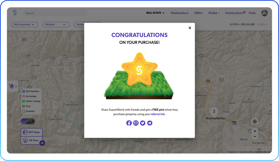Purchase Plots Map View