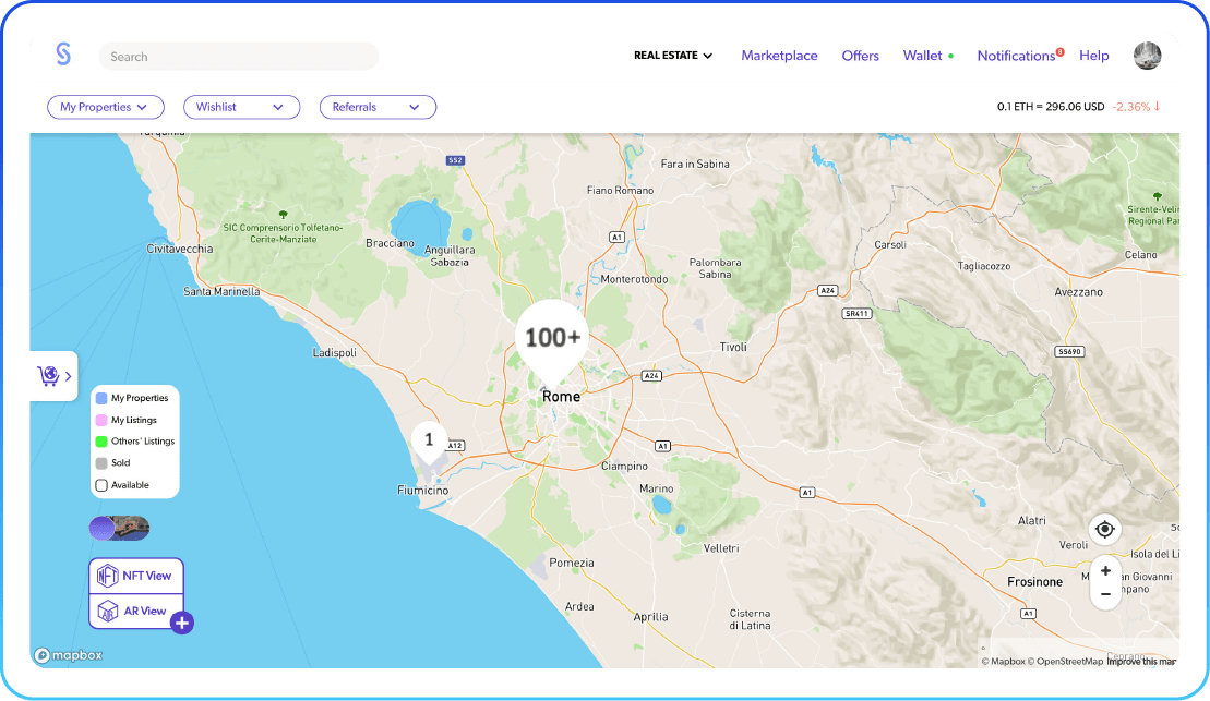 Explore the Metaverse Map View